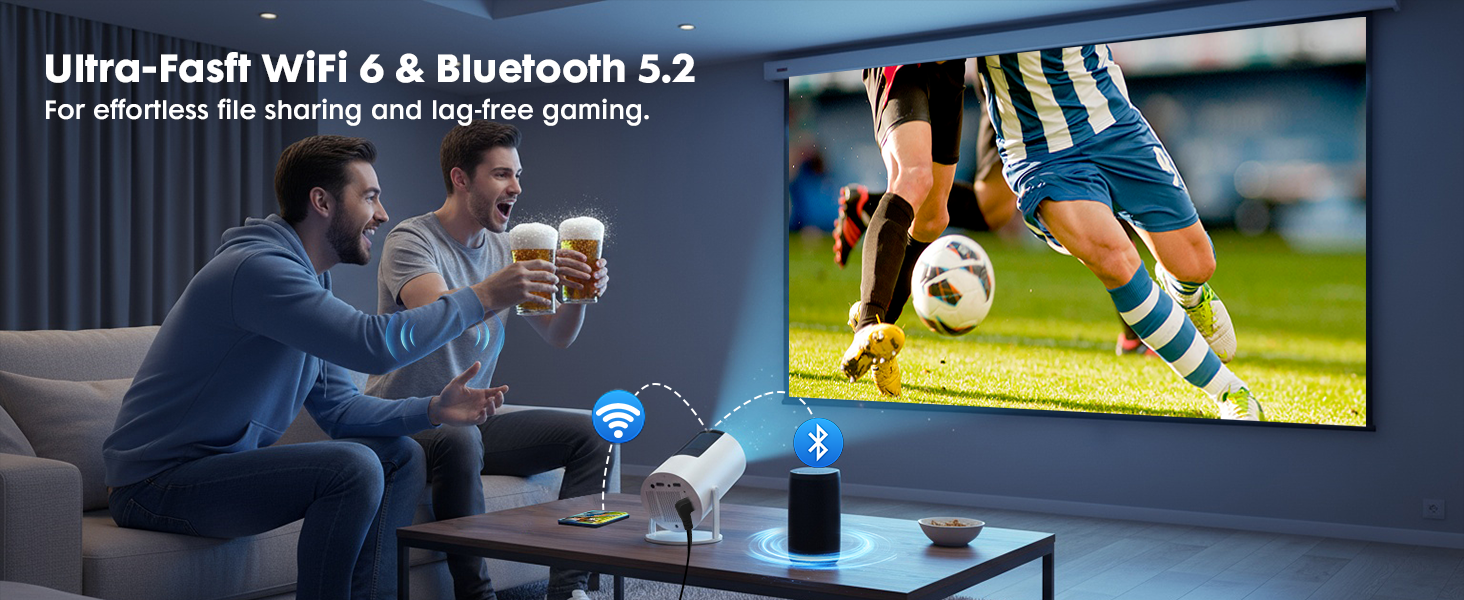 tv projector with wifi and bluetooth
