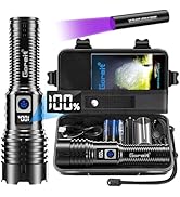 Goreit Flashlights LED High Lumens Rechargeable, 20,000 Lumens XHM77.2 Super Bright Flash Light U...