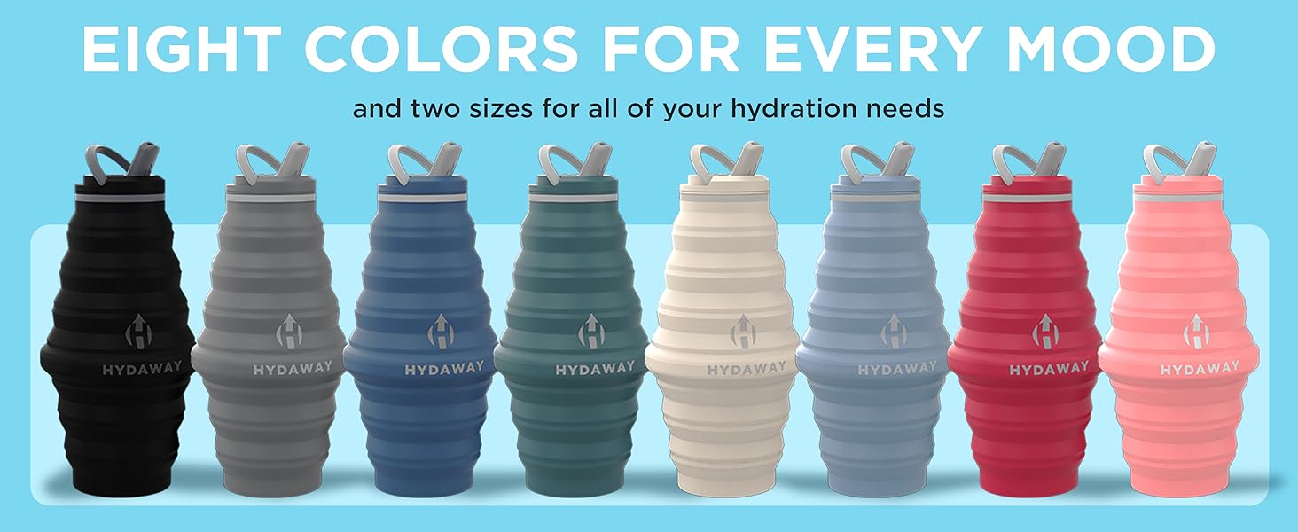 hydaway collapsible water bottle expandable water bottle collapsible water bottle pocket inflatable