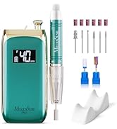 MelodySusie Professional Clip-On Cordless Nail Drill with Premium Motor, MB450C 40000RPM Vintage-...