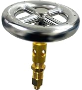 MCAMPAS Fire Pit Burner Ring, 6 Inch Round 304 Series Stainless Steel Burner Ring for Outdoor Fir...