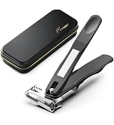 FVION Free Rotating Nail Clippers for Seniors, Adjustable Jaw Large Fingernail Clippers, Toenail ...