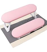 Subay Nail Arm Rest, Foldable PU Leather Manicure Hand Rest for Acrylic Nails Cushion Hand Holder...