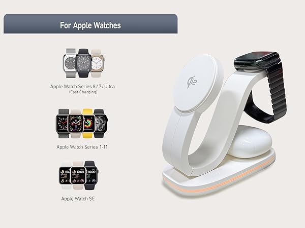 magnetic iphone charger for iphone and watch charging station