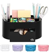 Desk Organizer Acrylic for Office Supplies and Desk Accessories Pen Holder Black Office Organizat...