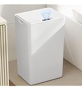 jinligogo Bathroom Small Trash Can with Lid, 4 Gallon Touchless Automatic Garbage Can Slim Waterp...