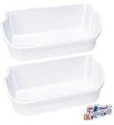 [2 PACK] UPGRADED 240356401 Refrigerator Door Bin Compatible with Frigidaire Door Shelf Replaceme...