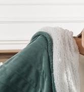 Binvesh Heated Throw Electric Throw 50"x60" Fluffy Flannel &amp; Sherpa with 5 Heating Levels &amp; 4H Au...