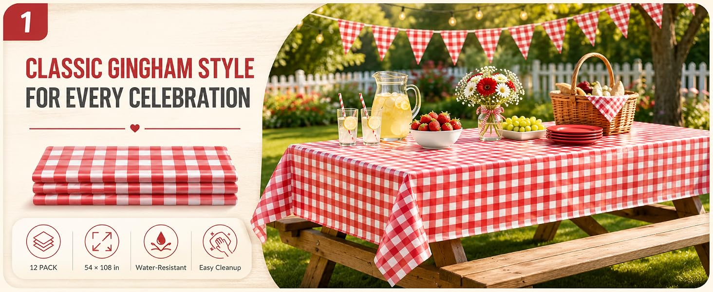 Checkered Tablecloth