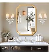 Wooden Bathroom Mirror for Wall, 24