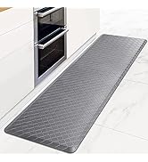HappyTrends Kitchen Mat Cushioned Anti-Fatigue Floor Mat,17.3"x 60",Thick Waterproof Non-Slip Kit...