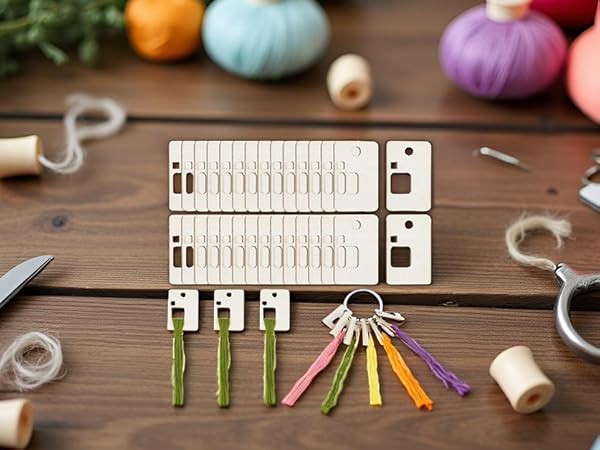 Wood Thread Cross Stitch Bobbins