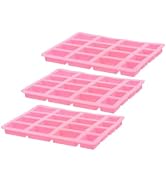 Angoily Mini Brick Mold, Silicone Square Cement Miniature DIY Clay Mold Bricks Making Tool 3 Pack...