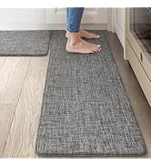 Collive Kitchen Mats for Floor 2PCS, Cushioned Anti Fatigue Mat Waterproof Kitchens Sink Rug Non ...