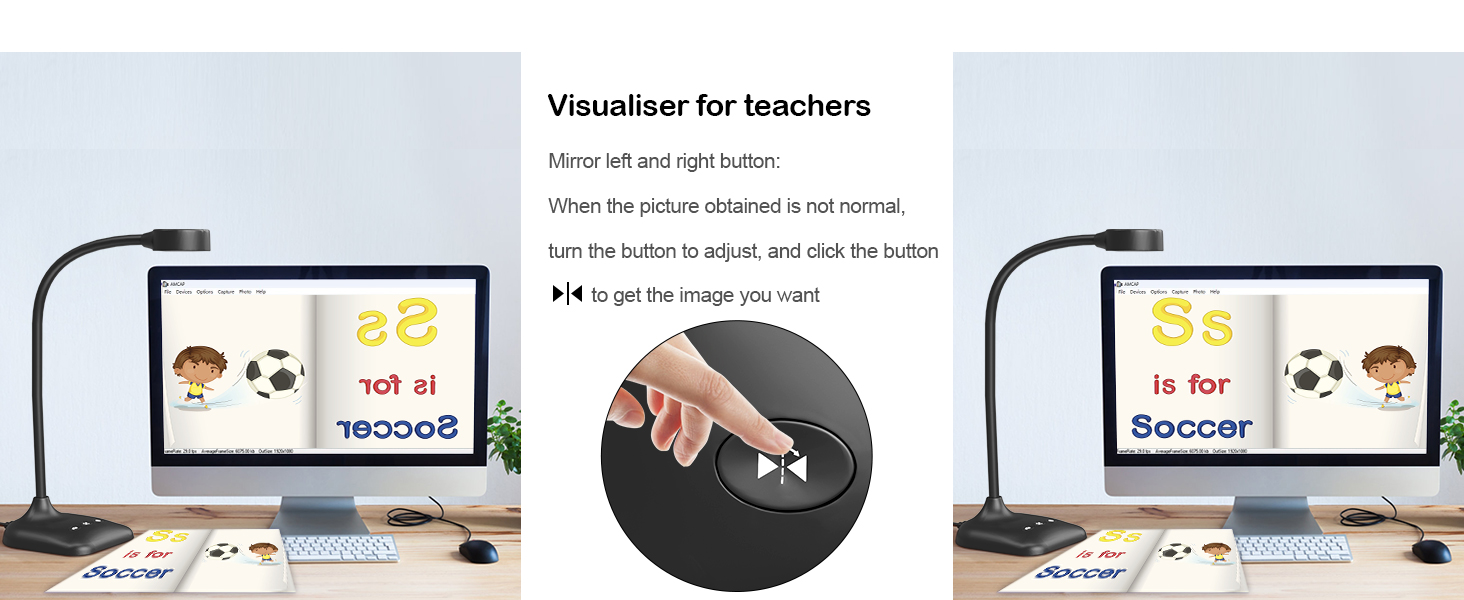 Document camera teachers classroom USB teaching web cam PC webcam light LED 1080P 1944P