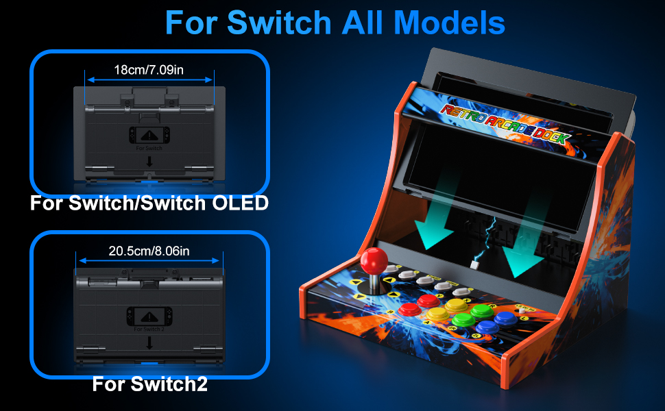 retro arcade stand for switch/ switch oled/ switch 2