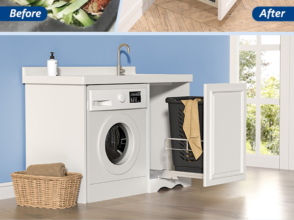 trash can pull out for kitchen cabinet