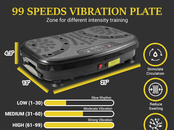 Vibration Plate Exercise Machine for Home Gym