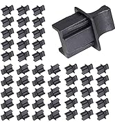50PCS RJ45 Anti Dust Cover Cap Protector Protects Ethernet Hub Port by FENGQLONG (Black-Large)