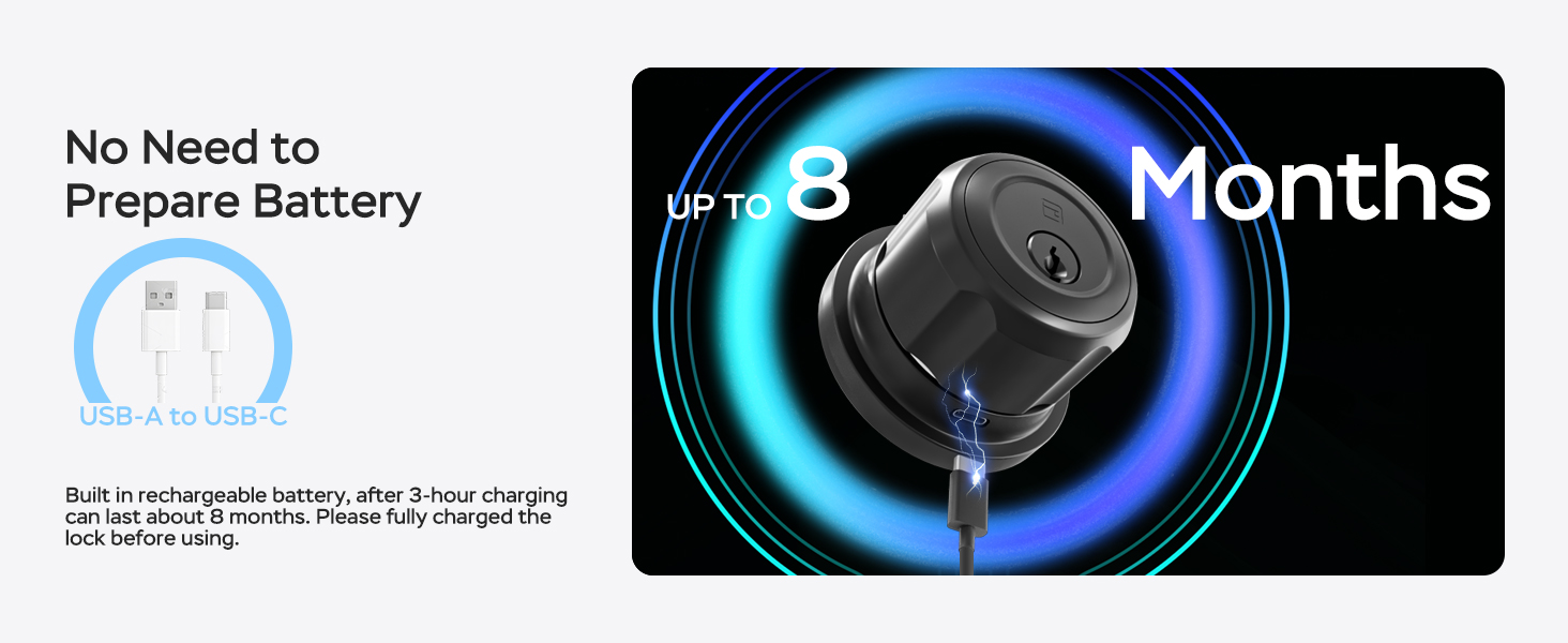 Built-in rechargeable battery