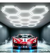 Bevenus Hexagon LED Garage Light, 322W 6500K Super Bright Honeycomb Ceiling Light, Easy Install D...