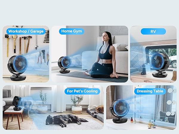 Oscillating Air Circulator Fan