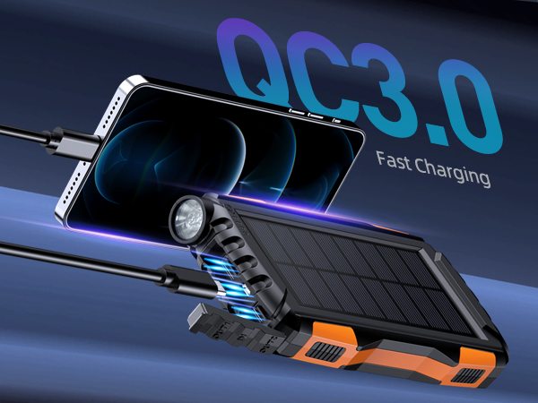 Solar power bank portable charger