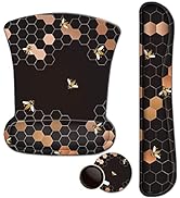 ArtSo Keyboard Wrist Rest+ Mouse Pad with Wrist Rest Support Ergonomic+ Coaster 3in1 Set , Non-Sl...