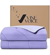 Vine Voice Cooling Blanket Comforter Hot Sleepers Full/Queen Soft Cooling Blanket, Double-Sided C...