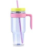 Cafezi 50oz Tritan Plastic Tumbler with Lid and Straw and Handle