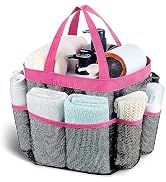 Attmu Mesh Shower Caddy Portable, Quick Dry Hanging Shower Tote Bag for College Dorm Room Essenti...