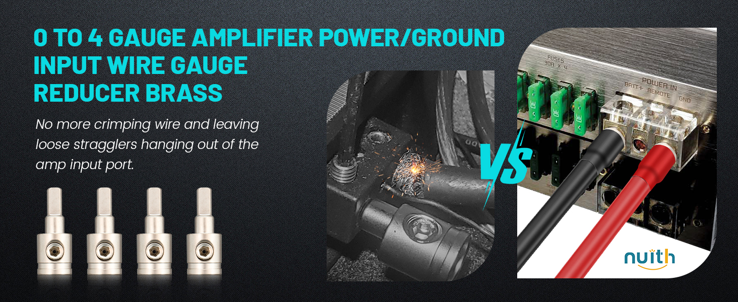 The pins work very well for amplifier power connections!Gives you nice clean install/look