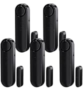 Window and Door Alarm When Opened (5 Pack) for Kids Safety/Home Security, Wireless Sliding Door O...