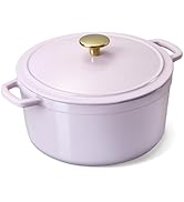 CAROTE 5QT Enameled Cast Iron Dutch Oven Pot with Lid, Heavy-Duty Dutch Ovens for Sourdough Bread...