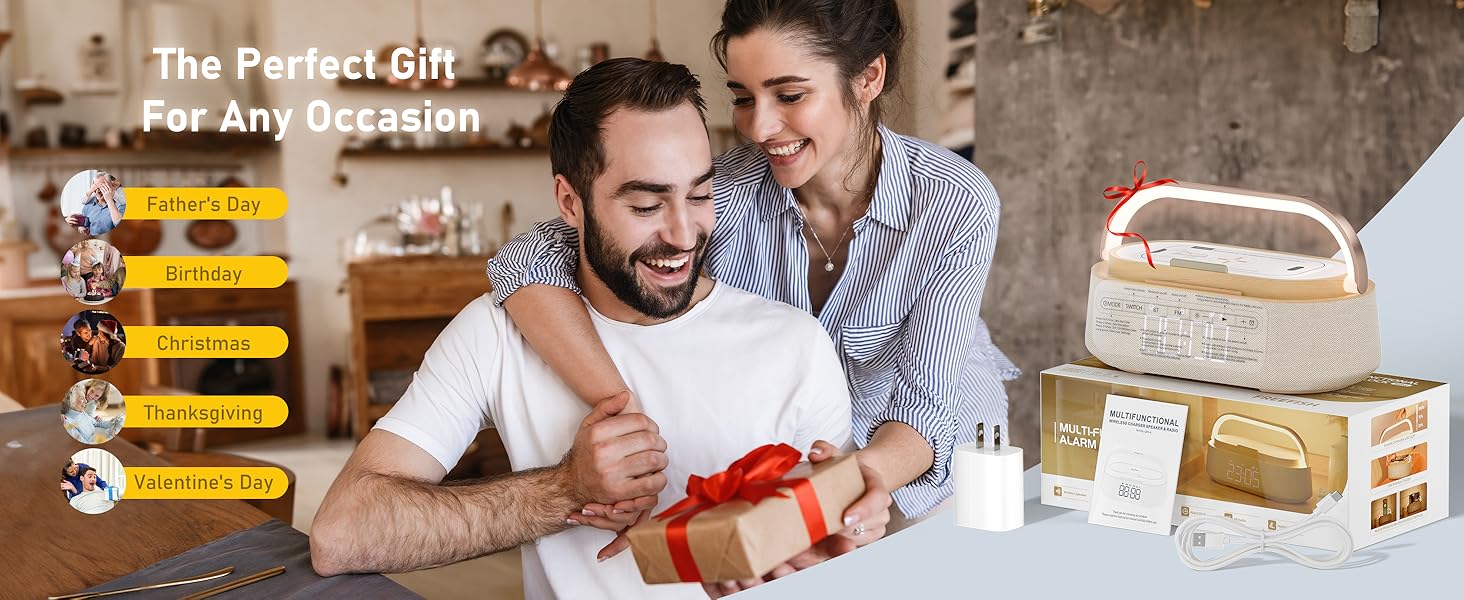 wireless charge with alarm clock