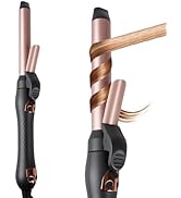 LANDOT Automatic Rotating Curling Iron: Easy-to-Use Ceramic Curling Wand 1 inch for Salon-Worthy ...