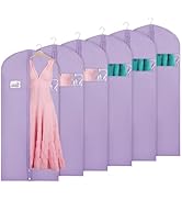 KEEGH Garment Bags for Hanging Clothes 60" (Set of 6) Dress Bags for Gowns Long Dress Bags for Cl...