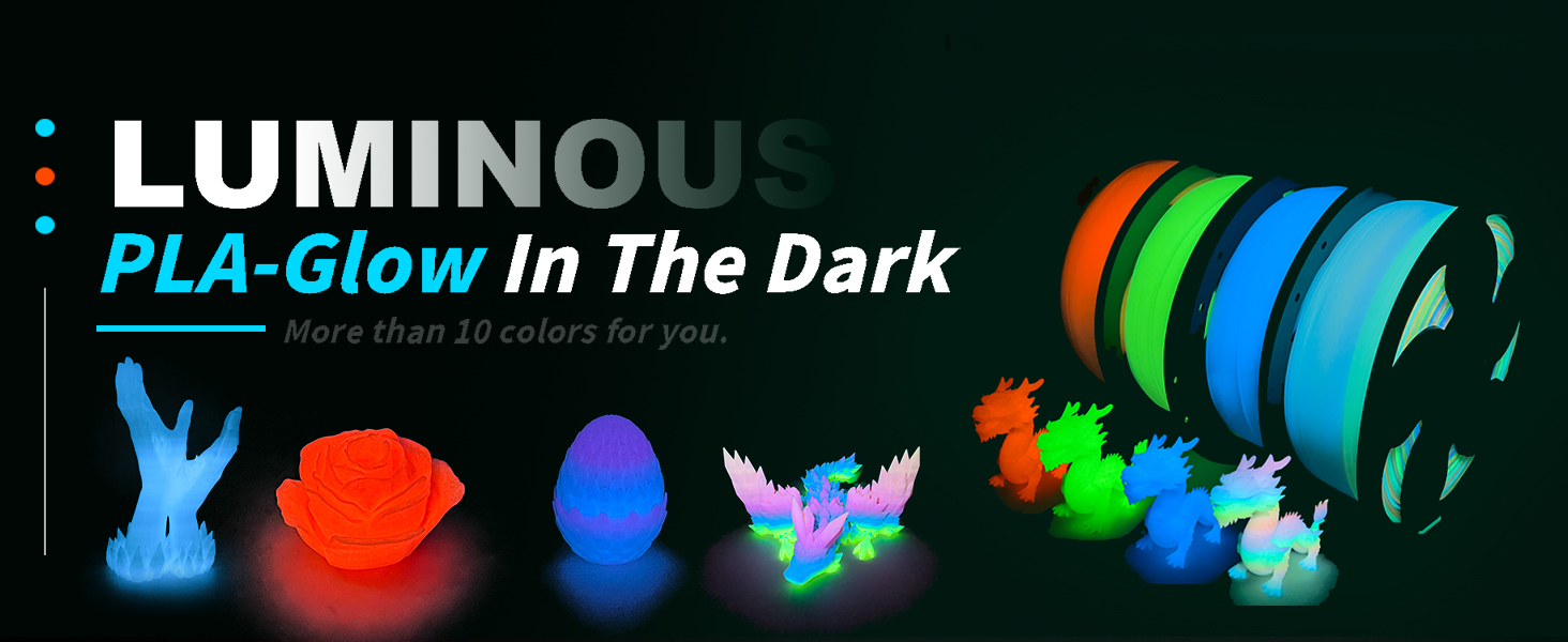 Toksen3D printing filament PLA PETG TPU gradient bi dual tri color rainbow filament