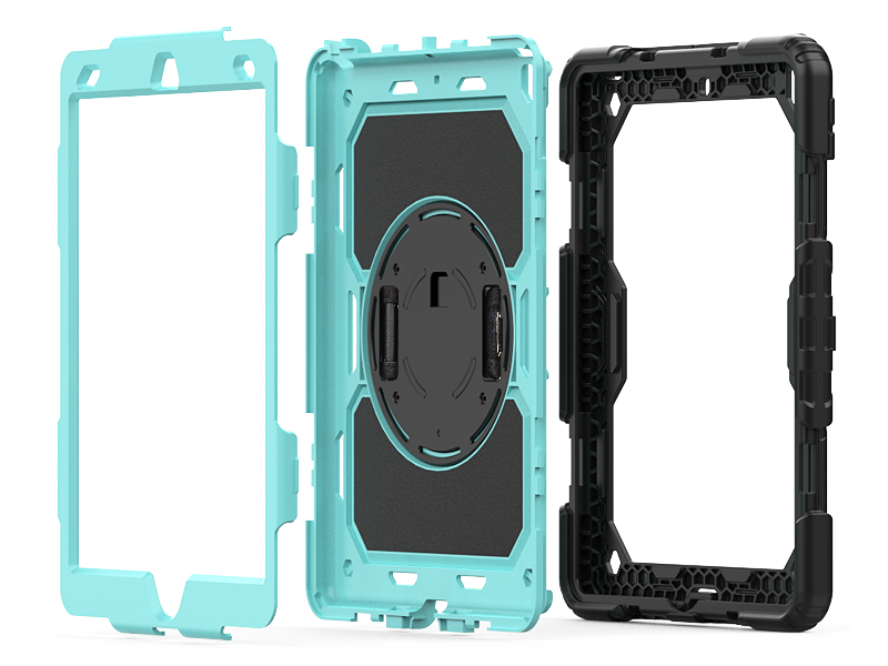SEYMAC stock Case for iPad 9th 8th 7th Generation 10.2, Full-Body Drop Protection Case SkyBlue