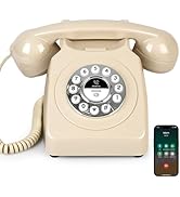 Sangyn Bluetooth Landline Phone with Handset and Speakerphone, Retro Bluetooth Home Phone, Classi...