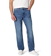 Essentials Men's Relaxed-Fit Heavyweight Rigid Jeans, 5 Pocket Styling