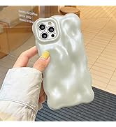 XIZYO for iPhone 15 Pro Max Case 6.7 Inch Cute Wave Pattern Aesthetic Phone Case 3D Curly Wavy Sh...