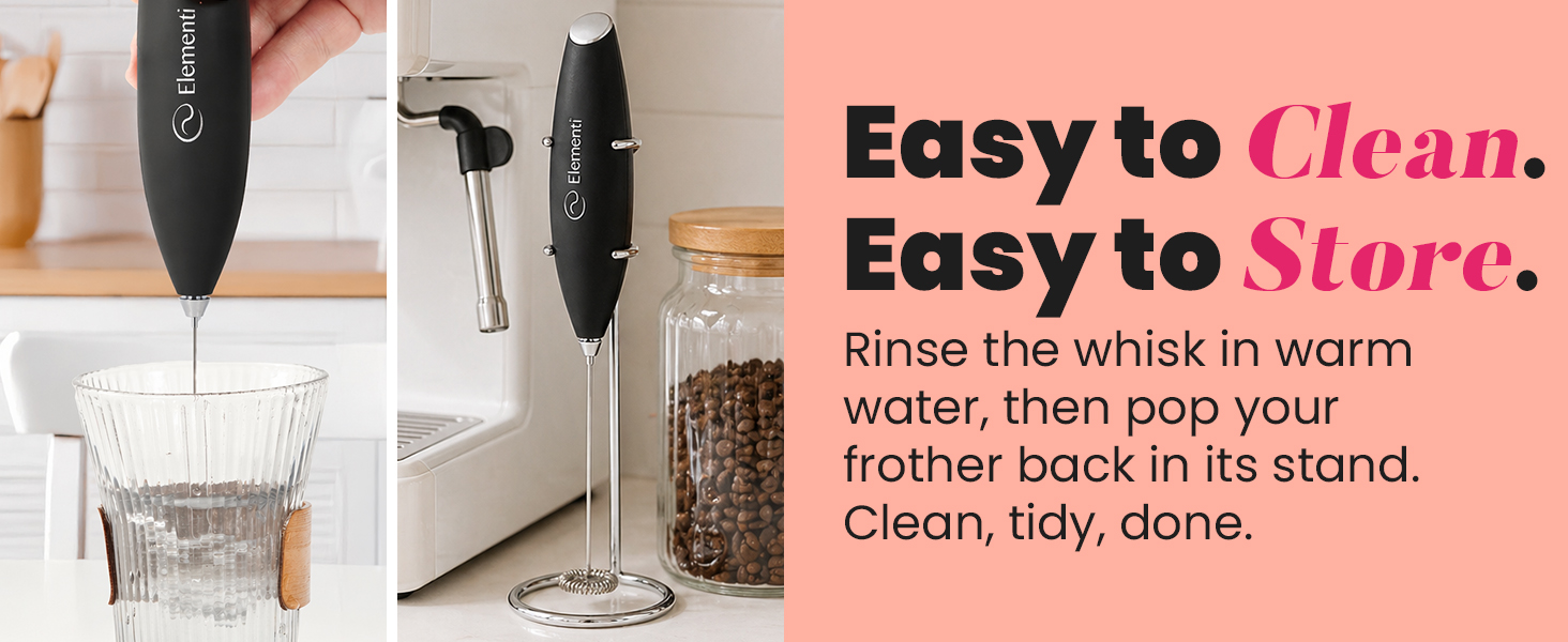 Easy to Clean. Easy to Store.
