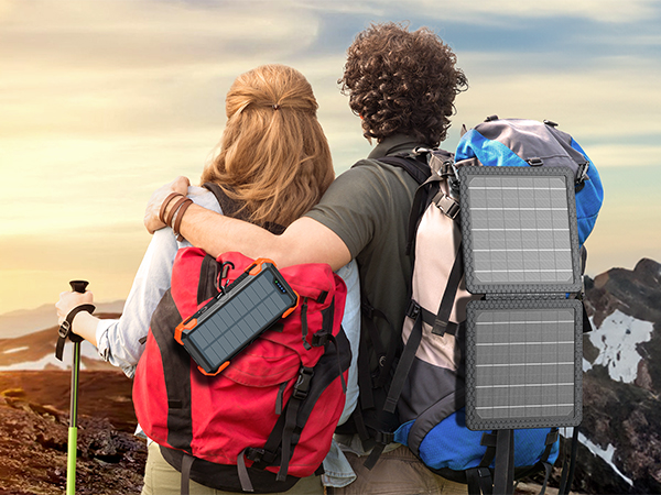 solar panel and solar power bank