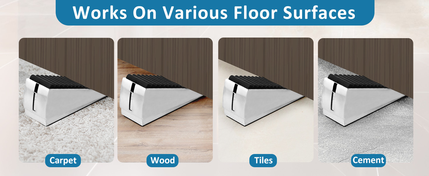 Heavy Duty Door Stop Can Be Used On Any Floor