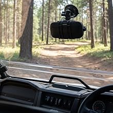 Portable Suction Speaker Mount Attached to UTV