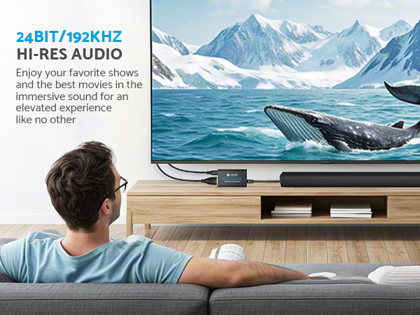 Audio Extractor 192KHZ eARC/ARC Audio