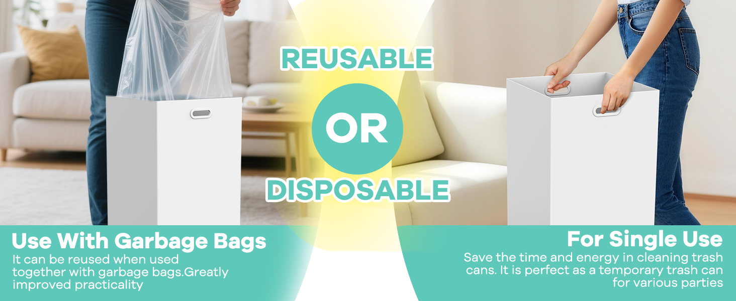 disposable trash cans