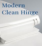 Mayfair Ashton Easy to Clean Single Hinge Toilet Seat, Modern Slow Close Wood Toilet Seat, Elonga...