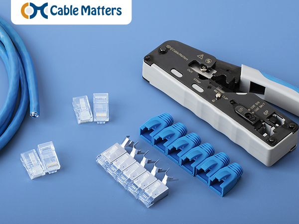 Modular RJ45 Crimping Tool for Shielded Pass Through Connectors
